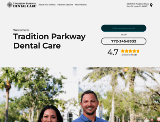 traditionparkwaydentalcare.com screenshot