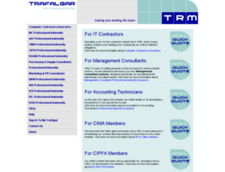 trafalgar.uk.com screenshot