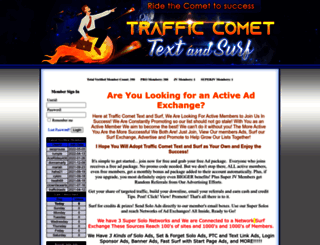 trafficcomettextads.com screenshot