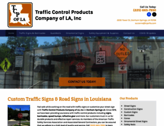 trafficcontrolproductslouisiana.com screenshot