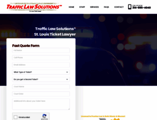 trafficlawsolutions.net screenshot