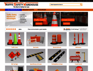 trafficsafetywarehouse.com screenshot