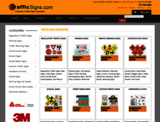 trafficsigns.com screenshot