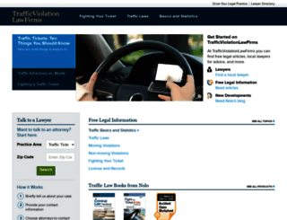 trafficviolationlawfirms.com screenshot