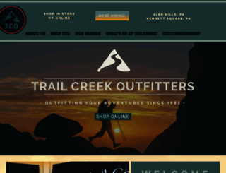 trailcreekoutfitters.com screenshot