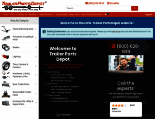 trailerpartsdepot.com screenshot