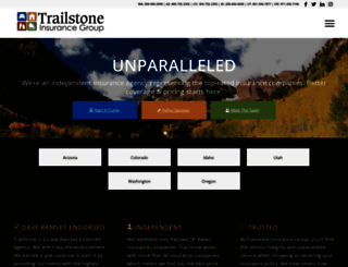 trailstoneinsurance.com screenshot