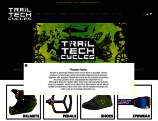 trailtechcycles.co.za screenshot