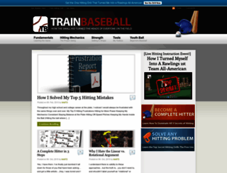 trainbaseball.com screenshot