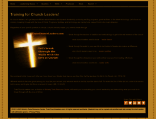 trainchurchleaders.com screenshot