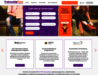 traineeshipplaza.nl screenshot
