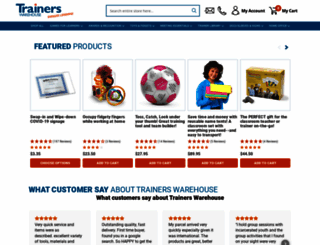 trainers-warehouse-sandbox.mybigcommerce.com screenshot