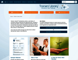 trainerslibrary.com screenshot