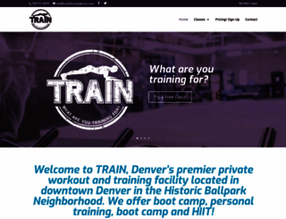 trainfitnessdenver.com screenshot