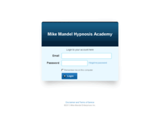 training.mikemandelhypnosis.com screenshot
