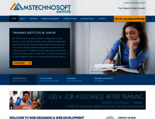 training.mstechnosoft.com screenshot