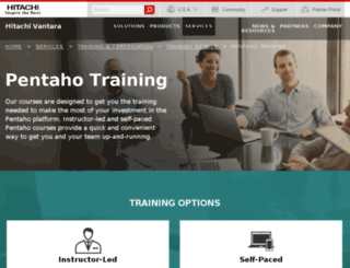 training.pentaho.com screenshot