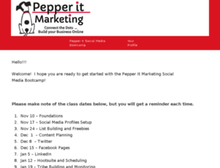 training.pepperitmarketing.com screenshot