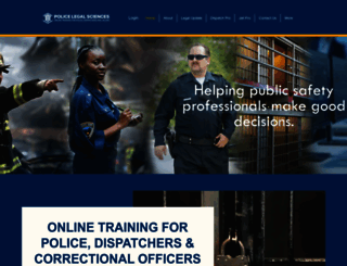 training.policelegalsciences.com screenshot