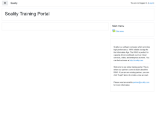 training.scality.com screenshot