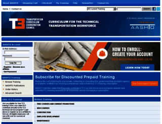 training.transportation.org screenshot