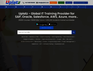 training.uplatz.com screenshot