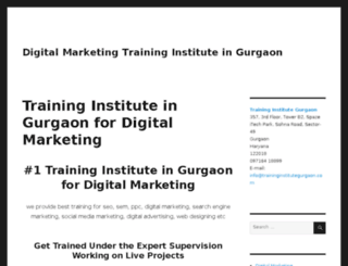 traininginstitutegurgaon.com screenshot
