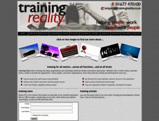 trainingreality.co.uk screenshot