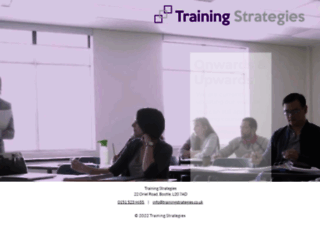 trainingstrategies.co.uk screenshot