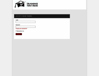trainingtailormade.elearninglogin.com screenshot