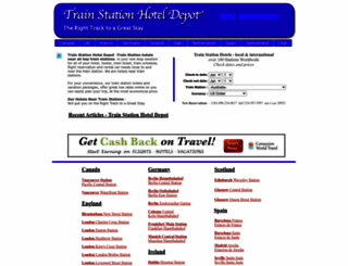 trainstationhoteldepot.com screenshot