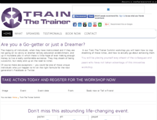 trainthetrainersummit.co.za screenshot