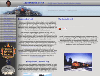 trainwreckof78.ca screenshot