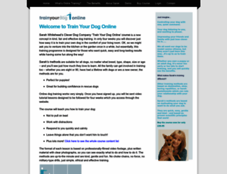 trainyourdogonline.co.uk screenshot