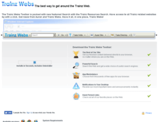 trainzwebs.toolbar.fm screenshot
