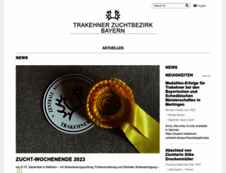 trakehner-bayern.de screenshot
