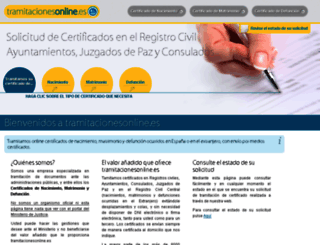 tramitacionesonline.es screenshot