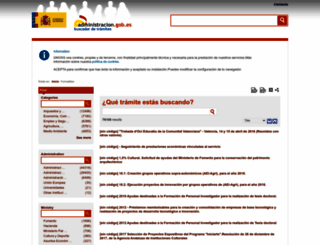 tramites.administracion.gob.es screenshot
