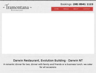 tramontana.darwinwebdesign.com.au screenshot