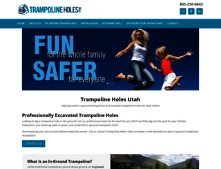 trampolineholesutah.com screenshot