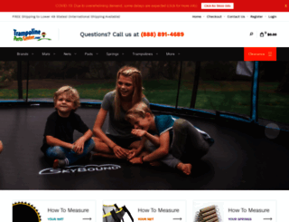 trampolinepartscenter.com screenshot