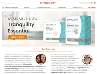 tranquilityproducts.com screenshot