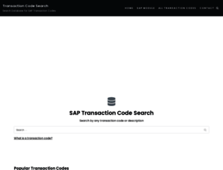 transactioncodesearch.com screenshot