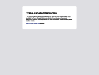 transcanadaelectronics.com screenshot
