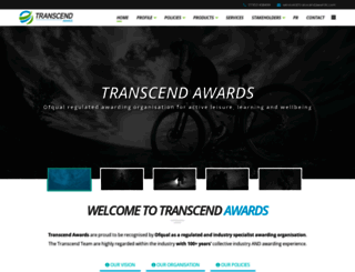 transcendawards.com screenshot
