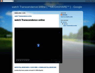 transcendencereview.blogspot.com screenshot