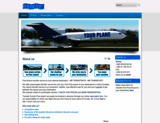 transfer-pula-airport.com screenshot