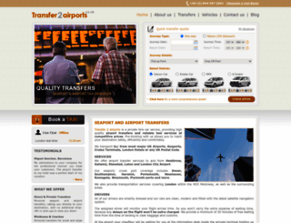 transfer2airports.co.uk screenshot