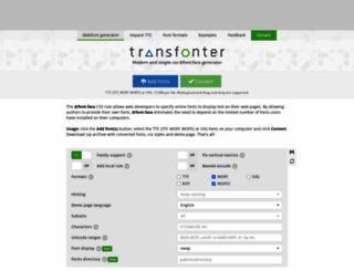 transfonter.org screenshot