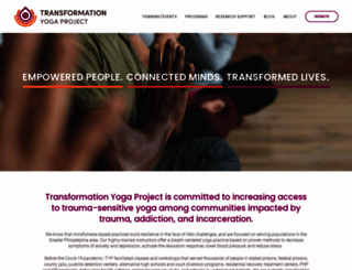 transformationyogaproject.org screenshot